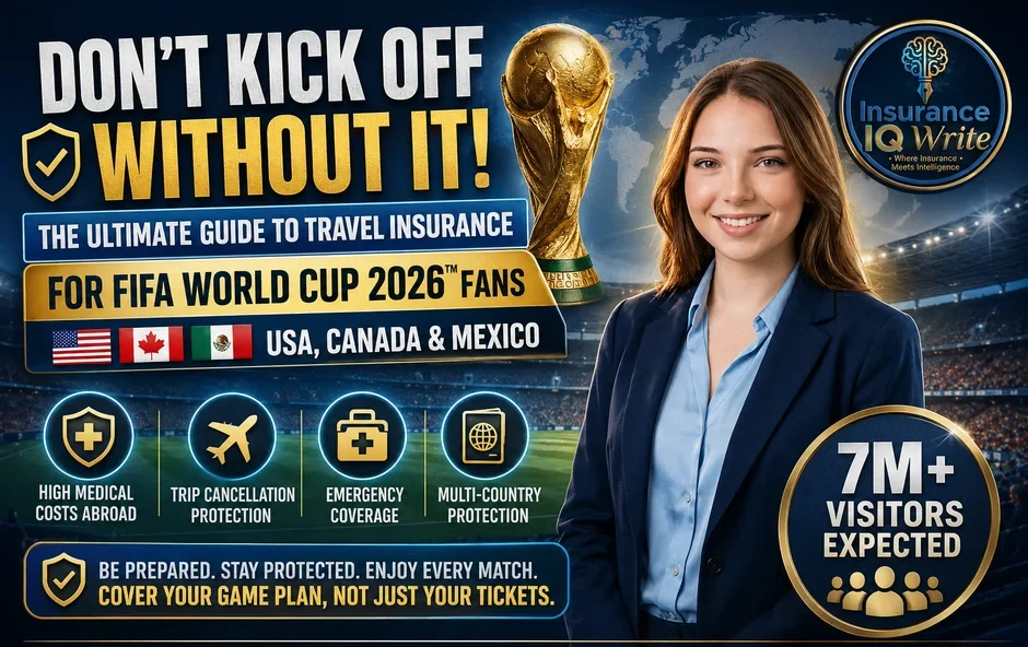 Travel Insurance for FIFA World Cup 2026 featuring expert guidance, medical coverage, trip protection, and multi-country travel support.